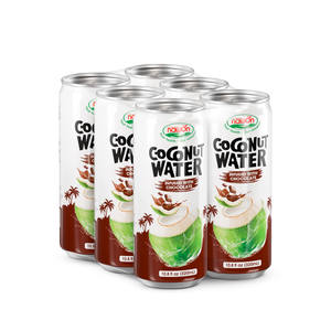 Hot Supplier Vietnam Natural <b>Coconut</b> Water Drinks Nawon Low MOQ <b>Coconut</b> Juice infused with Chocolate, Matcha 320ml Can OEM HALAL - Product Image 4