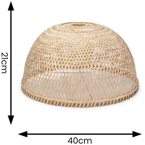 bamboo rattan lampshade chandelier pendant <b>light</b> <b>covers</b> natural fiber lampshade perfect for hotels homes or shops - Product Image 4