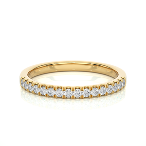 Bague en or 18 carats avec diamants, bague en diamant de laboratoire de forme ronde, 0,25 carat, taille ronde en 16 pierres de diamant - Product Image 5