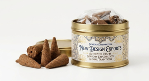 Bulk Natural Herbal Flower Petal <b>Incense</b> <b>Cones</b> Private Label Metal Scent Canister - Product Image 4