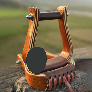 Estribos Rústicos de Madera Resistente para Montar a Caballo, Diseño Personalizable, Color a Elección, Soportes de Silla de Montar de Madera Maciza de Alta Calidad, Hechos a Mano - Product Image 2