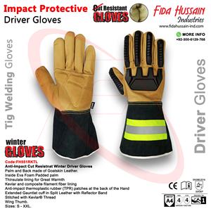 Customized Impact Protective Driver <b>Gloves</b> for Daily Use 2025 OEM Tig Welding Leather <b>Gloves</b> Cut Resistant Winter <b>Gloves</b> For <b>Men</b> - Product Image 6