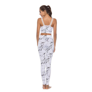 Pantalons de yoga en molleton sans couture pour femmes XL/XXL, ensembles de sport personnalisés à carreaux grande taille, leggings imprimés respirants avec poches en spandex - Product Image 2