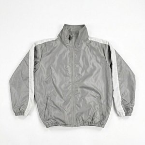 Nouveaux ensembles de shorts coupe-vent en nylon de haute qualité pour hommes, couleur argentée, avec logo personnalisé, pour l'été, vêtements streetwear pour hommes. - Product Image 2