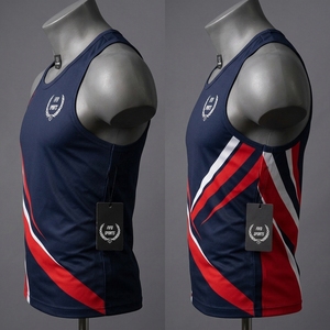 Men <b>Workout</b> <b>Tank</b> <b>Top</b> Lightweight Polyester Fabric Moisture Management Breathable Design Sleeveless Athletic Fit Training Apparel - Product Image 4