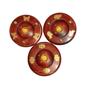 Varilla de incienso de madera de colores hecha a mano y soporte de cono y quemador de perfumería Ash Catcher Room Aroma - Product Image 1