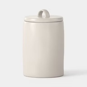Elegant Ceramic Storage Canister Gold Accent Lid Sculpted Design Airtight <b>Kitchen</b> Jar Luxury Counter Organizer Premium <b>Decor</b> - Product Image 5