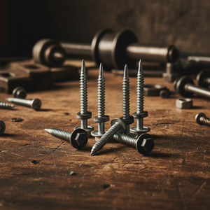 Tornillo Autoperforante Hexagonal PDC Modelo 12, Acero al Carbono Clase 4.8 6.8, Zincado/Galvanizado, Rosca Gruesa en Pulgadas, Arandela EPDM Adhesiva - Product Image 1