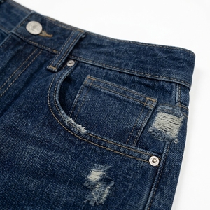 Pantalones Cortos de Mezclilla Casuales de Verano para Hombre, Estilo Vintage, Corte Bootcut, Cintura Media, Diseño con Botones Frontales, Secado Rápido, Estilo Urbano, Venta al Por Mayor - Product Image 6