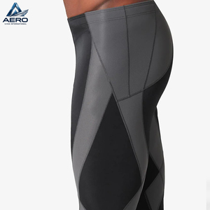New Arrival Hand Made OEM ODM Service Wholesale Rate Custom Athletic <b>Base</b> <b>Layers</b> - Durable Color-Block Compression Leggings - Product Image 5