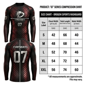 Maillot de compression athlétique à manches longues pour homme, séchage rapide, en polyester, idéal pour la course, l'entraînement et la gym - Product Image 6