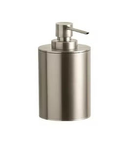 Durable Stainless Steel Soap <b>Dispenser</b> Bottle Shiny Surface Strong Pump Decorative Metal <b>Dispenser</b> Bathroom Kitchen - Product Image 1