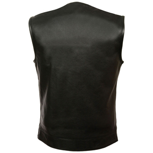 Chaleco de Cuero para Hombre, Estilo Vaquero, Ligero, Informal, para Verano, Diseño Corto - Product Image 6