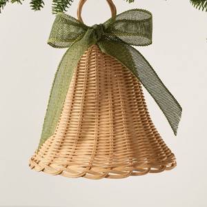 Weaving rattan hanging ornaments for <b>outdoor</b> christmas <b>tree</b> decorating star shaped ornament - Product Image 6