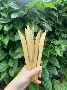 ¡Tendencia 2025 caliente! Juego de cubiertos de bambú natural reutilizable con logotipo láser grabado en bolsa hecho en Vietnam - Product Image 3