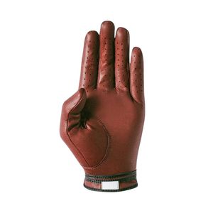 Guante de Golf de Cuero Sintético Marrón con Palma de Agarre Suave, Construcción Transpirable y Muñequera Ajustable para Juego Profesional de Golf - Product Image 1