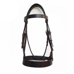 Brida de polo premium hecha con correas de cuero resistentes, diseñada para un control seguro del caballo, comodidad y un rendimiento de conducción suave. - Product Image 6