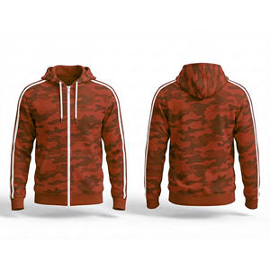 Sudadera con capucha de estilo urbano con cremallera completa, logotipo impreso personalizado, fabricante de ropa casual, chaqueta con capucha para entrenamiento deportivo para hombres, mujeres y jóvenes - Product Image 6