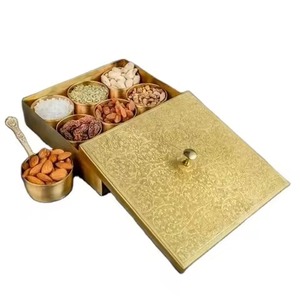 Durable Spice Organizer Metal Masala Storage Container Multi Slot Kitchen <b>Box</b> for Dry Ingredients Use - Product Image 6