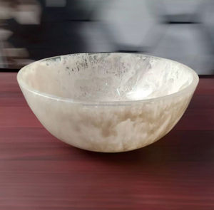 Classic Dishwater Safe Durable Epoxy Resin White Swirl Salad Bowl At The Lowest Prices Epoxy Resin <b>Dinnerware</b> Manufacturer - Product Image 6
