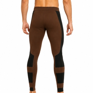 Leggings de compression pour hommes, tissu extensible de haute qualité, respirant, séchage rapide, soutien flexible, extensible dans quatre directions, tissu de performance - Product Image 2