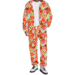 Conjunto Deportivo Unisex de Invierno Estilo Hip Hop de los 80, 2 Piezas, Chaqueta Cortavientos con Cuello Alto, Disfraz de Halloween, Poliéster/Nailon - Product Image 5
