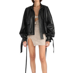 Promoción al por mayor: Chaquetas de cuero genuino para mujer, de moda y estilo, las más vendidas. - Product Image 2