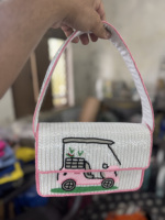 Tas Selempang Wanita Gaya Bohemian India, Kapasitas Besar, Buatan Tangan, Cocok untuk Acara Malam, Belanja, dan Pesta, Berhias Manik-Manik, Gaya Boho, Grosir