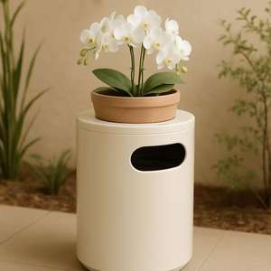 Cubo de Basura Decorativo Moderno TH-CTC-001 con Jardinera Integrada, Cubo de Basura Interior de Lujo con LED, Cubo de Basura Artístico para Vestíbulo de Hotel - Product Image 6
