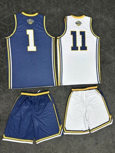 Quick-drying Custom Logo Basketball Jerseys with <b>Shorts</b> Soft Breathable Anti-Bacterial 100% <b>Polyester</b> Uniforms - Product Image 6