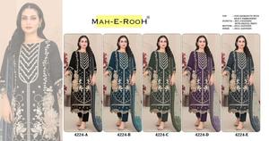 Diseño único que presenta un traje pakistaní de Fox Georgette con bordados elaborados y trabajo Khatli. Compre directamente del proveedor. - Product Image 6