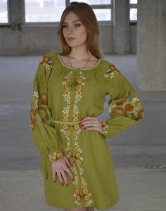 Alta calidad bordado mexicano ucraniano verano Midi Maxi Vestidos para mujeres elegante vestido informal vestido de moda - Product Image 1