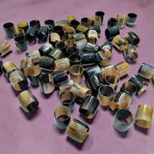 Anillos para Servilletas Hechos a Mano con Cuerno de Búfalo y Buey, Acabado de Alto Brillo, a Precio Económico - Product Image 5