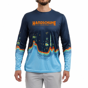 Camisa de Pesca Unisex de Manga Larga con Estampado por Transferencia Térmica, Protección UV UPF 50, Impermeable, Camuflaje, Spandex/Poliéster 180g - Product Image 1