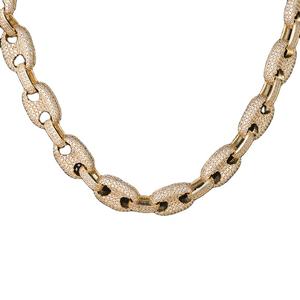 Custom Moissanite Cut VVS Clarity Baguette Cut S925 Plata Amarillo Chapado en oro Full Iced Hip Hop Cadena cubana Ropa de fiesta Nariz de cerdo - Product Image 1