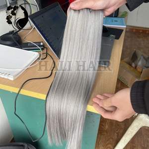 Hali Hair Supply Envío rápido Super alta calidad teñido vietnamita Remy recto doble solo dibujado extensiones de cabello humano - Product Image 6