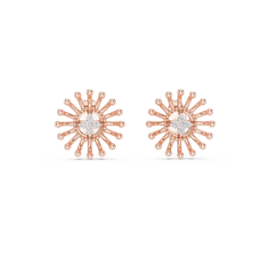 Juego de pendientes de diamantes cultivados en laboratorio con diseño floral único en oro amarillo de 18 quilates para compromiso, boda, fiesta, regalo de San Valentín, uso diario para mujeres - Product Image 6
