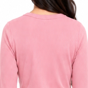 HAWK BAWK Chemise Thermique Femme Manches Longues Coupe Ajustée Col Rond Premium Épaisse 100% Polyester Fournisseur Personnalisé - Product Image 5