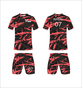ชุดเสื้อฟุตบอลแบบซับลิเมชั่นสุดเท่ห์สำหรับผู้ชาย คอจีน ระบายอากาศได้ดี ซับเหงื่อ สำหรับฤดูใบไม้ร่วง พิมพ์หมายเลขทีมด้านหน้า - Product Image 1