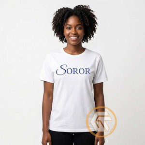 GREEK TREASURES Camiseta de la hermandad Zeta Phi Beta para mujer, jersey liso, informal, bordada, transpirable, 100% manga corta, cuello redondo - Product Image 3