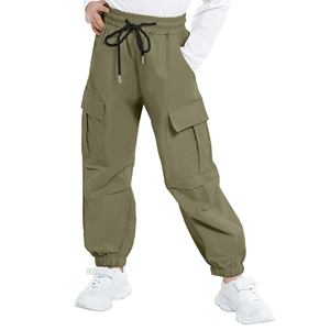 Pantalones Deportivos Casuales de Primavera para Hombre, de Cintura Alta, Transpirables, de Poliéster/Algodón, con Múltiples Bolsillos, Tipo Cargo, de Secado Rápido - Product Image 2