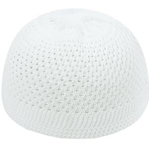 Gorro de punto de algodón hecho a mano, cálido, islámico, transpirable, ecológico, de diseño turco, para hombre, para las cuatro estaciones, para usar en Ramadán, gorro musulmán, Kufi - Product Image 1