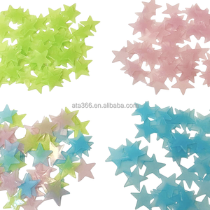 Accesorios luminosos reutilizables autoadhesivos para habitación de niños, calcomanías de pared impermeables para niños en la oscuridad, pegatinas brillantes, estrellas para techo - Product Image 6