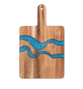 Planche à découper en résine époxy et bois pour cuisine, steak, charcuterie, fromage – Taille personnalisable pour usage en cuisine – En stock - Product Image 1