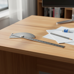 Transportador de ángulos semicircular de acero inoxidable con acabado pulido, grado industrial y bricolaje, personalizable OEM/ODM - Product Image 1