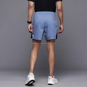 Nardon Apparel Été Sportif Solide Respirant Loose Casual Gym Shorts pour Hommes Tricoté Tissage Logo Personnalisé Coton - Product Image 2