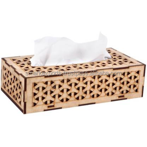 Porte-mouchoirs au design audacieux en bois dur pour un accès fonctionnel aux serviettes et une utilisation élégante sur la table dans les maisons ou les bureaux - Product Image 4