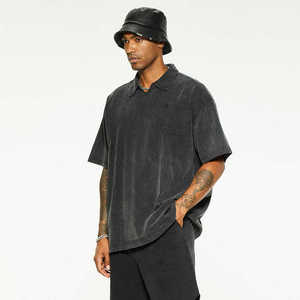 Unisex Blank Washed Waffle Knit Summer <b>Short</b> Set Men Two Pieces <b>Short</b> Sleeve T-Shirt <b>Shorts</b> Sets Two Pieces - Product Image 1