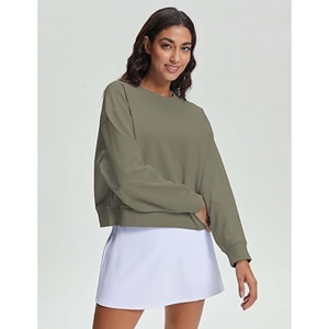 Sweat-shirt à capuche en coton personnalisé pour femmes, sweat-shirt oversize uni pour femmes, sweat-shirts à capuche personnalisés pour femmes - Product Image 1