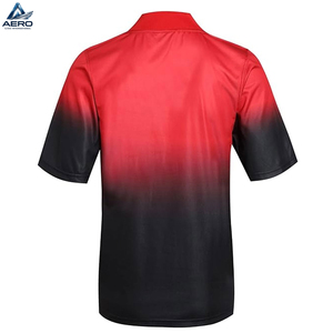 Maillot de football d'équipe noir et rouge, qualité supérieure, prix de gros, pour rester au frais et confortable lors des matchs - Product Image 2